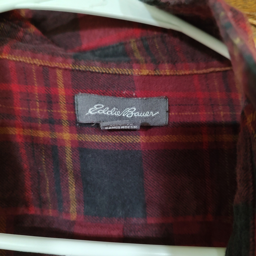 Eddie Bauer Red Plaid Shirt
